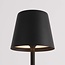 Silo wireless table lamp in black with dimmable and adjustable light