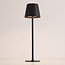 Silo wireless table lamp in black with dimmable and adjustable light