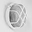 Round bulkhead light in white with glass