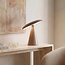 Rechargeable table lamp Ariso taupe with touch dimmer and adjustable light colour