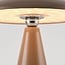 Rechargeable table lamp Ariso taupe with touch dimmer and adjustable light colour