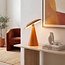 Rechargeable table lamp Ariso orange with touch dimmer and adjustable light colour