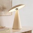 Rechargeable table lamp Ariso cream with touch dimmer and adjustable light colour