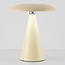 Rechargeable table lamp Ariso cream with touch dimmer and adjustable light colour