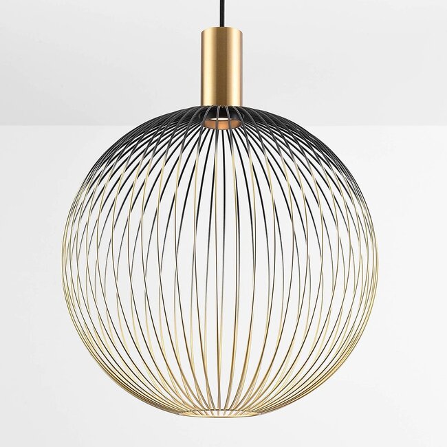 pendant light Nobla Ø40 cm - black with gold metal