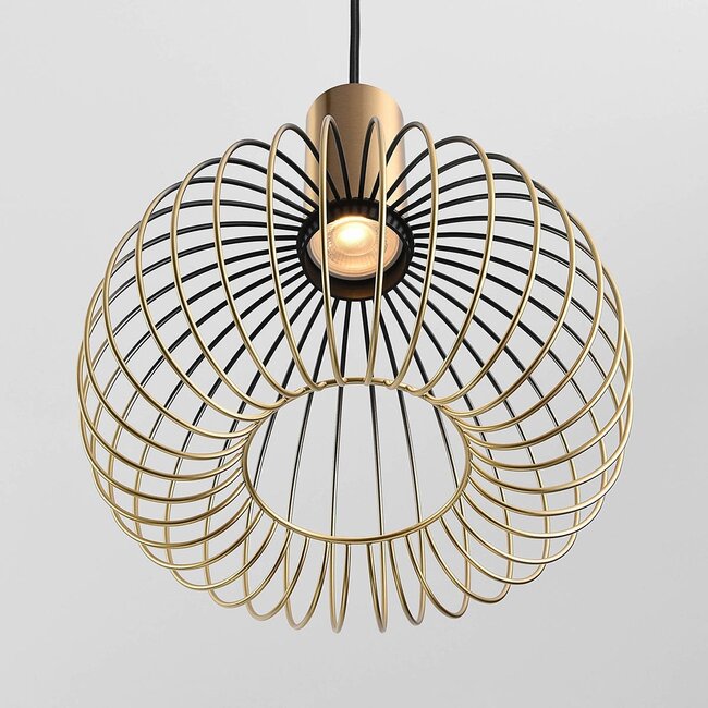 Modern Nobles black with gold metal 3-light pendant light