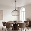 pendant light Noblin Ø60 cm - black with gold metal, 60 cm