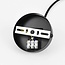pendant light Noblin Ø60 cm - black with gold metal, 60 cm