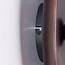 Wall lamp Ruva - dark wood with opal white glass