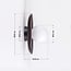 Wall lamp Ruva - dark wood with opal white glass