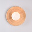 Ruva Wall Light in Light Wood and Opal White Glass