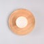 Wall lamp Ruva - light wood with opal white glass