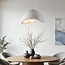 Wabi Sabi pendant light Cemento white stone effect - 60 x 47 cm