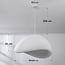 pendant light Cemento - white stone effect