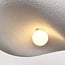 pendant light Kawa large - white stone effect