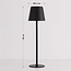 Silo wireless table lamp in black with dimmable and adjustable light