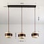 3-light pendant light Mavero - cement and wood