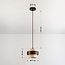 1-light pendant light Mavero - cement and wood