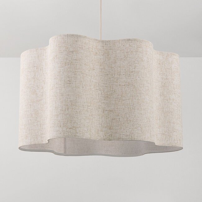 pendant light Hiras Ø40 cm - beige with linen shade