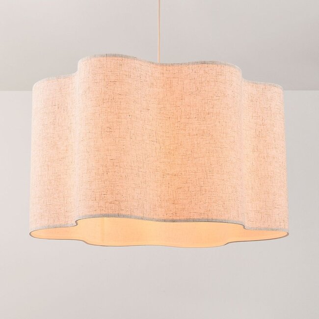pendant light Hiras Ø40 cm - beige with linen shade