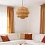 Rattan pendant light Amiro - layered shade