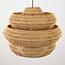 Rattan pendant light Amiro - layered shade