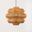 Rattan pendant light Amiro - layered shade
