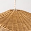 Rattan pendant light Arua Ø50 - hand-woven double shade with gold detail