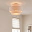 Corre Ceiling light with three layered linen shades