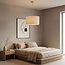 Modern Avano beige pendant light with linen shade