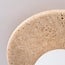 ceiling light Cenno - travertine look with opal white glass