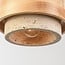 Japandi pendant light Travo - travertine (natural stone) and light wood