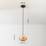 Japandi pendant light Travo made of travertine (natural stone) and light wood