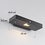 Compact solar outdoor wall light with sensor Nero