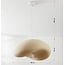 Wabi Sabi pendant light Kawa with sand beige stone effect - 60 x 55 cm