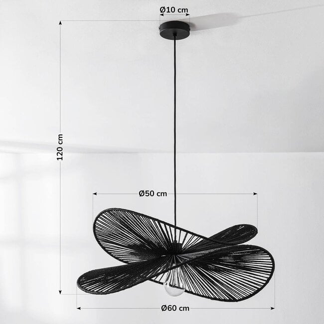 pendant light Janah - black