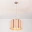pendant light Celine - pleated linen shade in beige