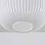 Ilyana ribbed opal white glass ceiling light in beige
