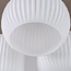 3-light ceiling light Elowen beige with ribbed opal white glass