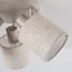 Beige Avan ceiling light with 3 adjustable linen shades