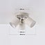 Beige Avan ceiling light with 3 adjustable linen shades