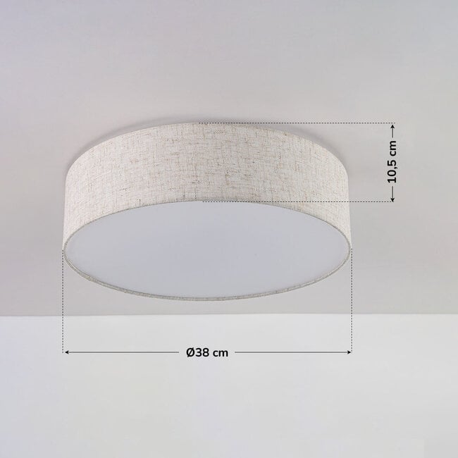 ceiling light Avani - linen shade with diffuser