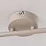 Ceiling light Avan in beige with 2 adjustable linen shades