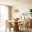 Wabi Sabi pendant light Kawasu - stone effect in light caramel