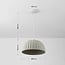 Wabi Sabi pendant light Kawasu - stone effect in sage green