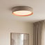 Ceiling light Palomo taupe with ribbed edge and 3-step dimmable LEDs