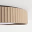 Ceiling light Palomo taupe with ribbed edge and 3-step dimmable LEDs