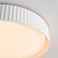 Ceiling light Palomo white with ribbed edge and 3-step dimmable LEDs