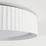 Ceiling light Palomo white with ribbed edge and 3-step dimmable LEDs