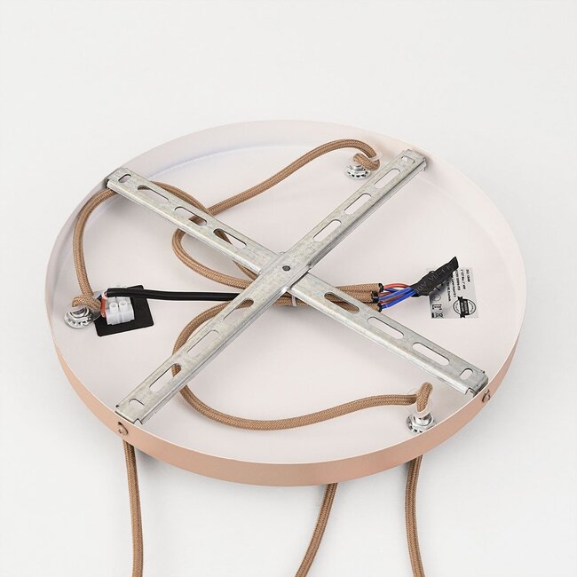 Pendant light Viola 3-light - opal glass and beige